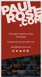 Mobile Screenshot of paulrose.com